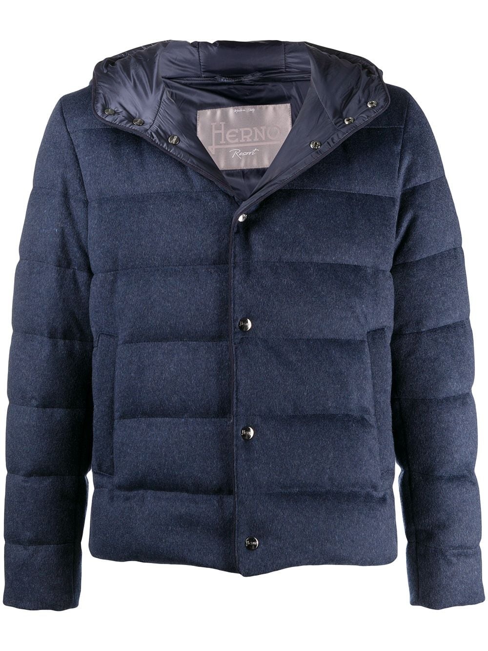 cashmere padded jacket - 1