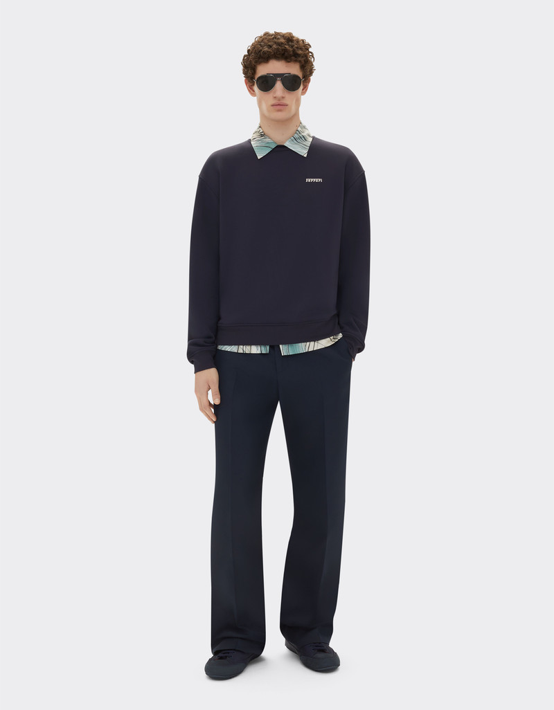Ferrari Sweatshirt in technical fabric with Ferrari logo outlook