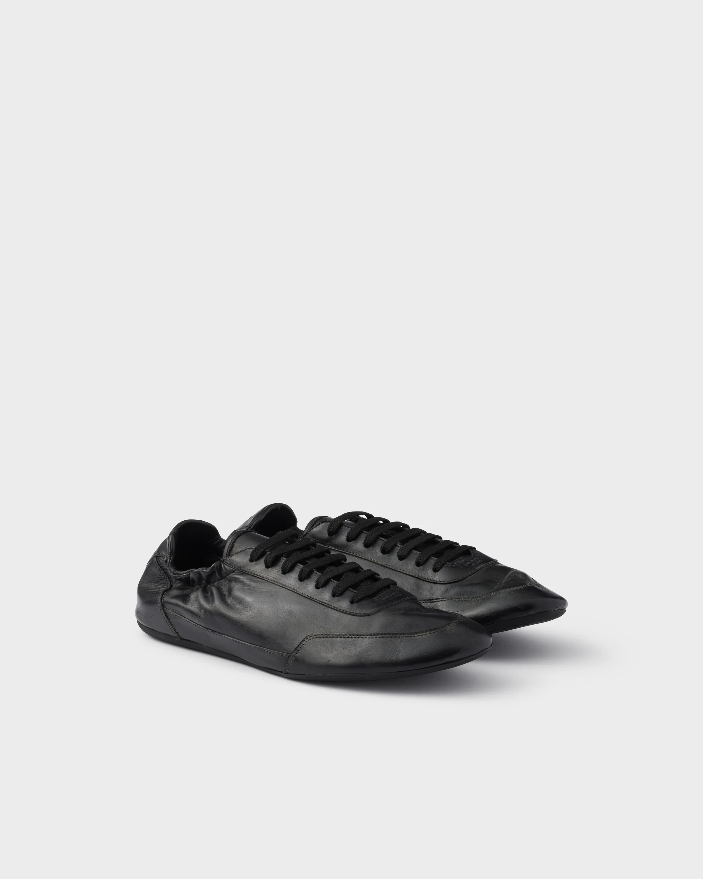 Collapse leather sneakers - 1