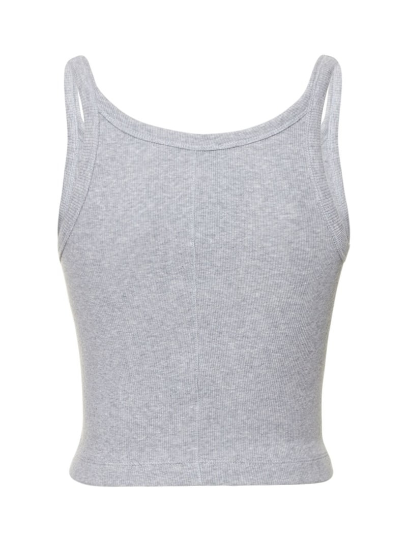 HB ribbed stretch cotton tank top - 5
