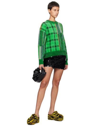 SIMONMILLER Black Sequined Miniskirt outlook