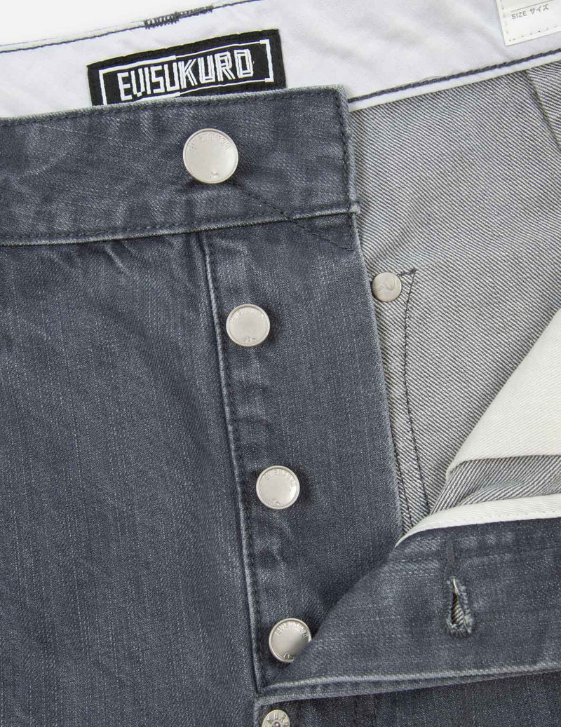 Brush Effect Seagull Print Carrot Jeans 9