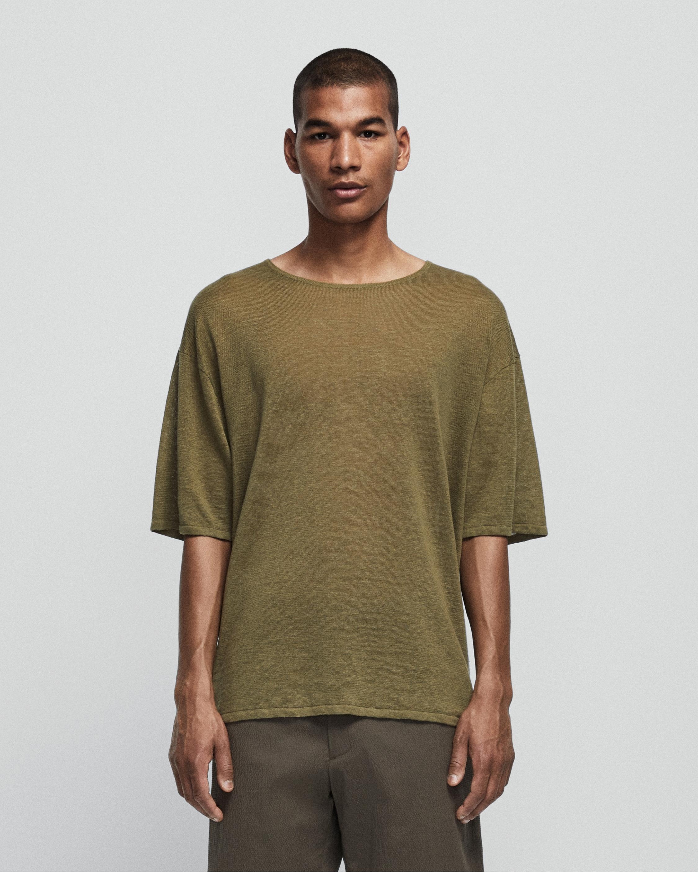 Kerwin Linen Short Sleeve Crew
Relaxed Fit Shirt - 4
