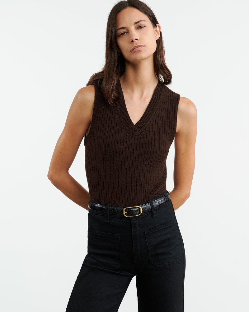 NILI LOTAN IKER CASHMERE VEST outlook