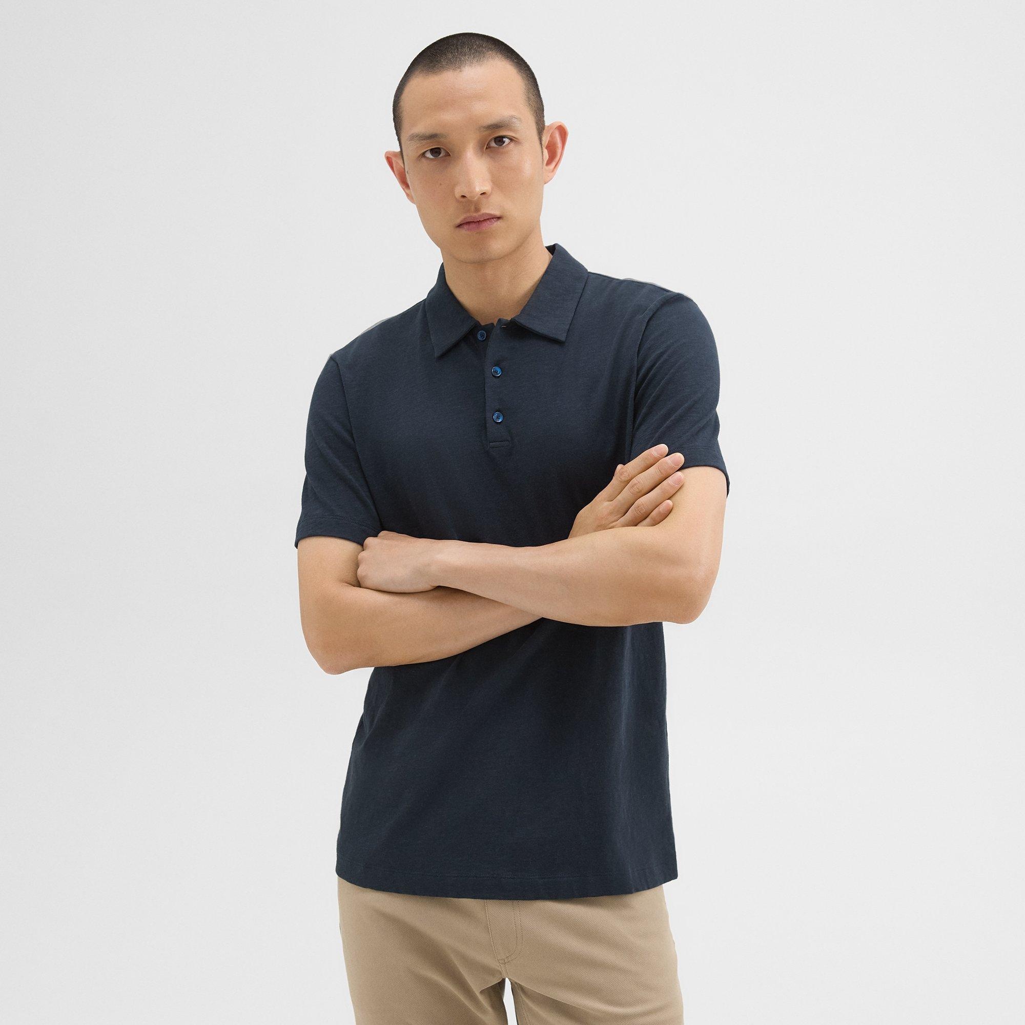 Bron Polo Shirt in Cosmos Slub Cotton - 2