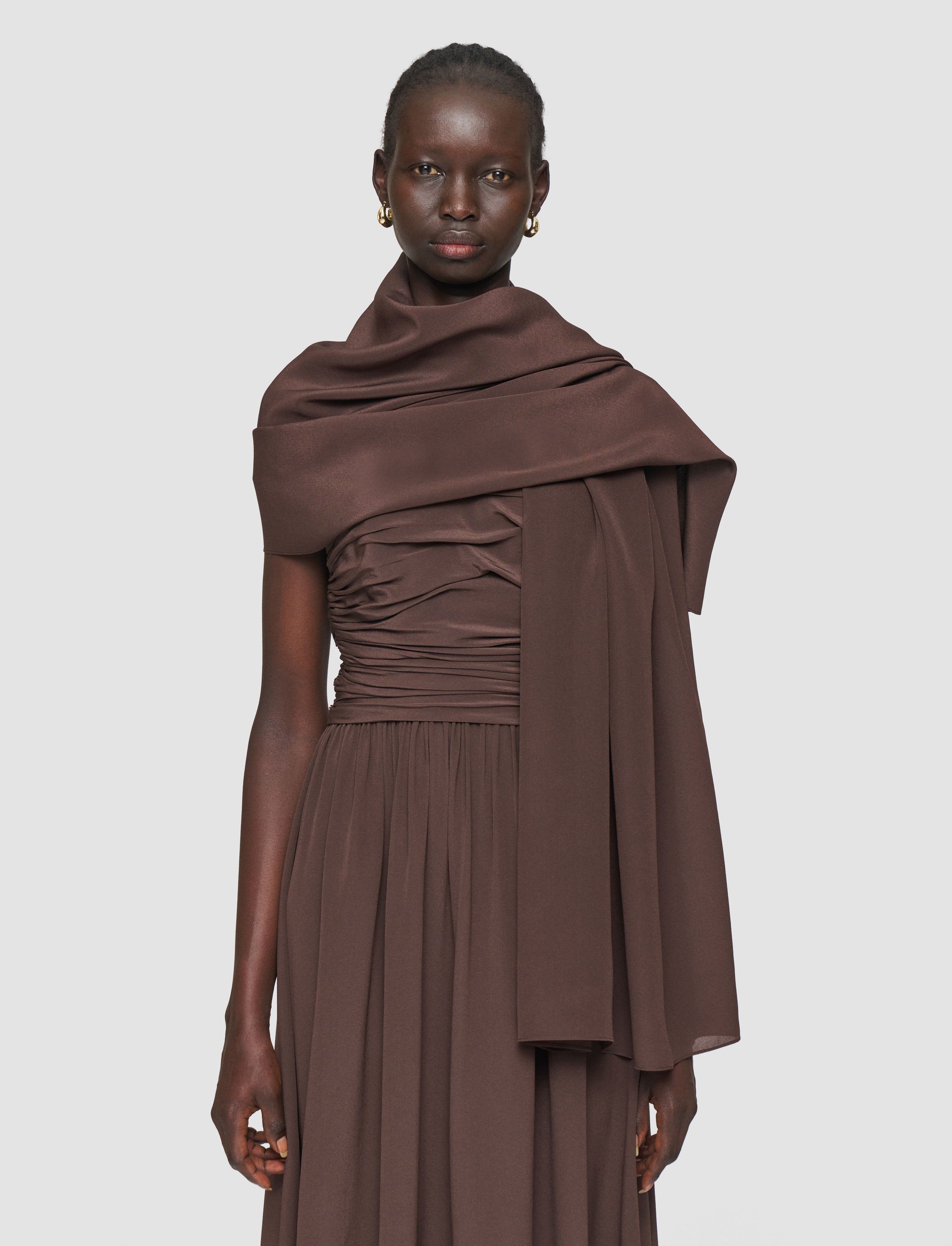 Crepe de Chine Silk Scarf - 2