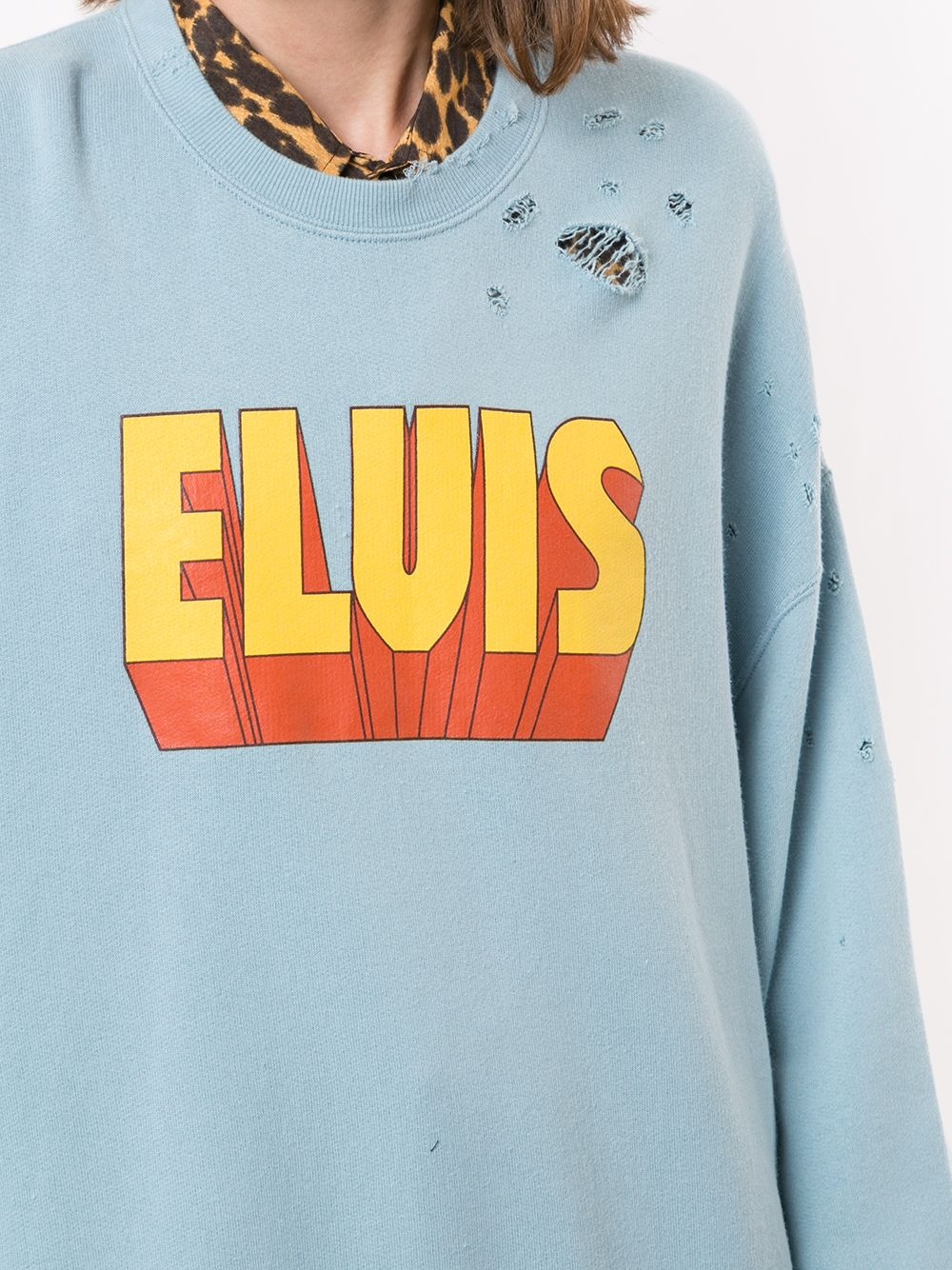 Elvis distressed sweatshirt - 5