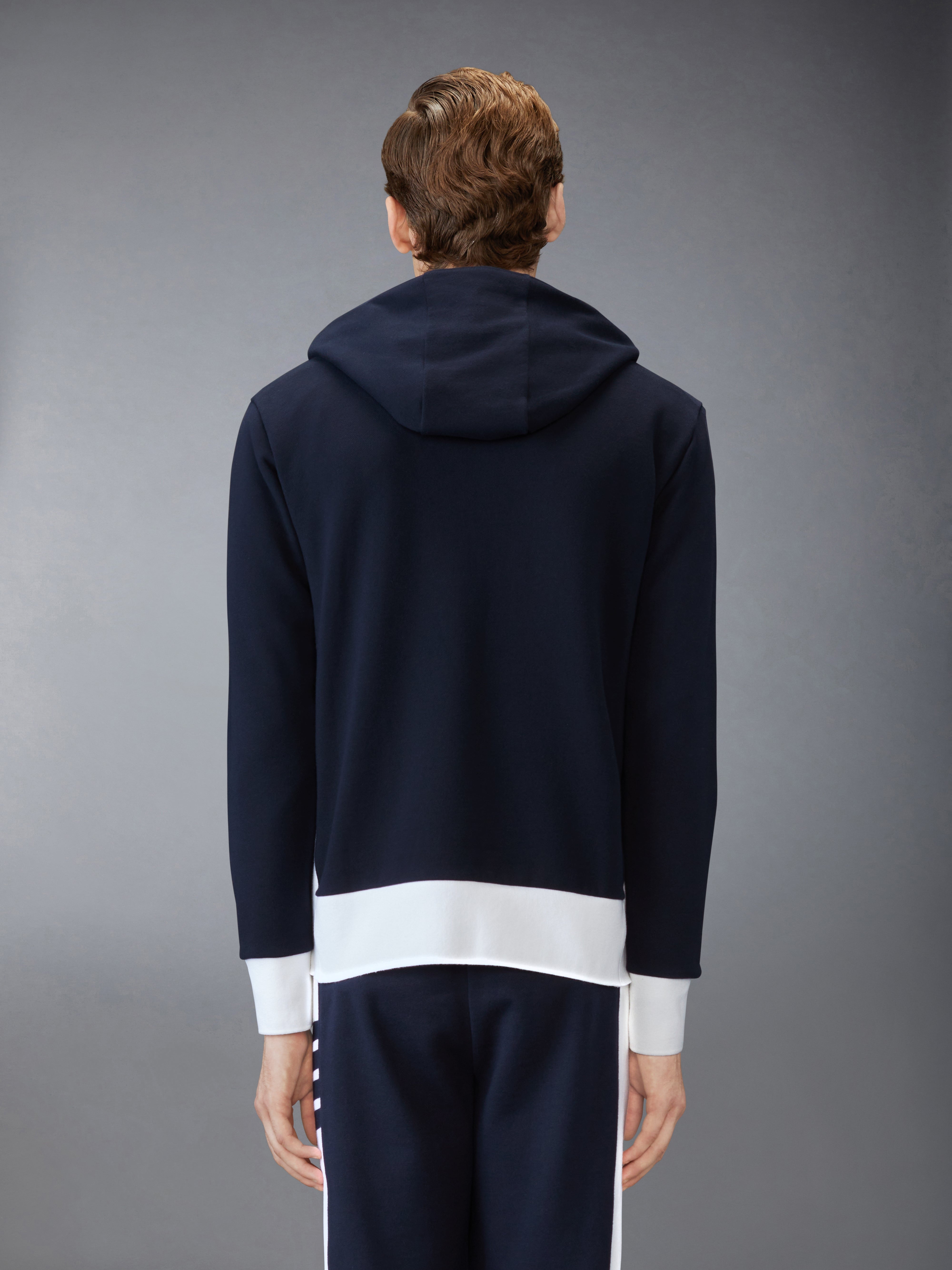 Classic 4-Bar Jersey Zip up Hoodie - 3
