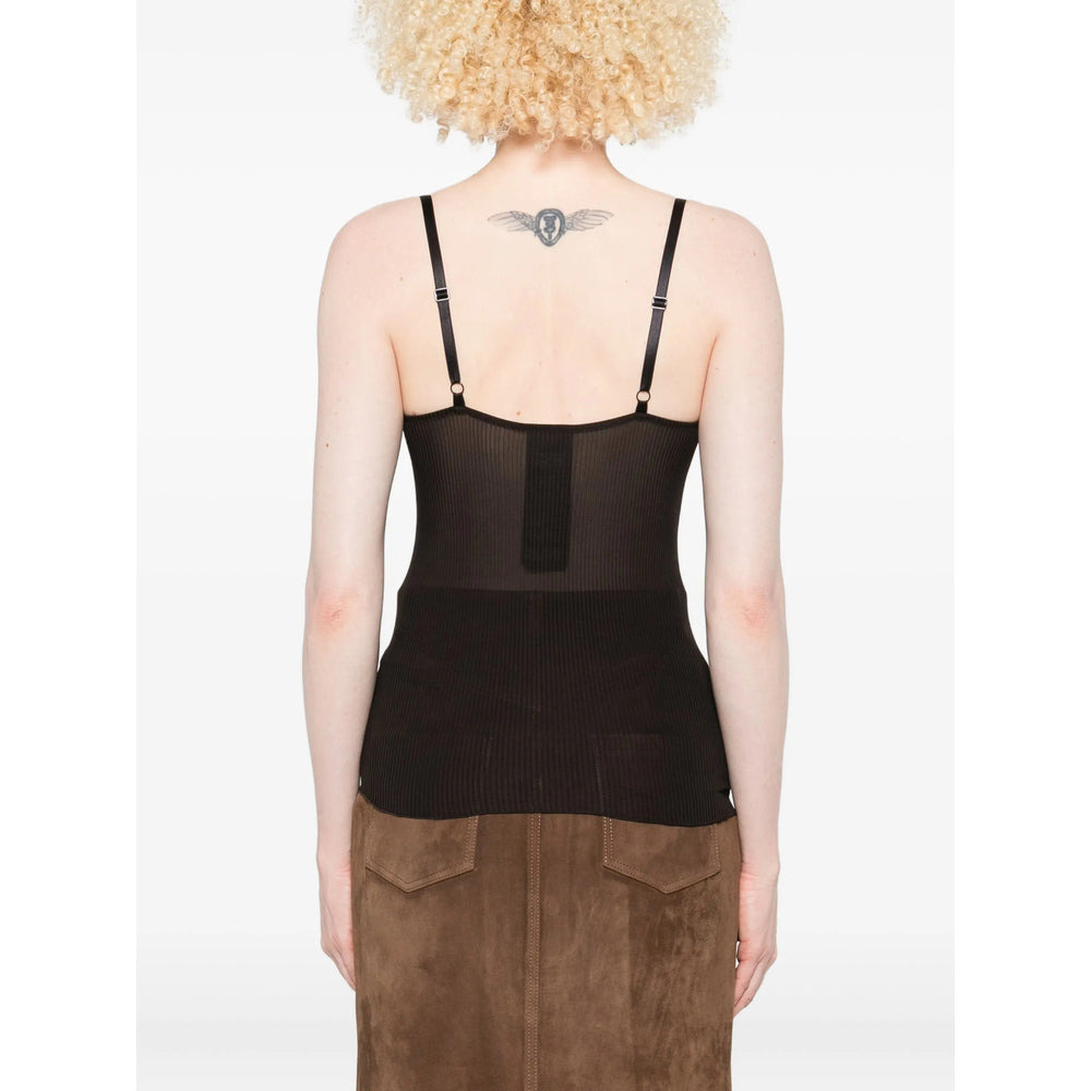 Saint Laurent Black Tops - Vests & Tank Tops Women - 4