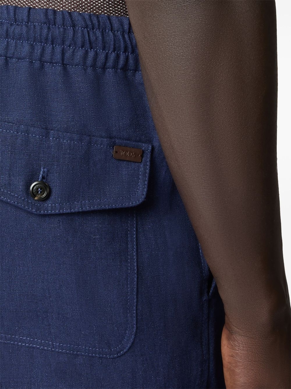 Coulisse linen trousers - 6