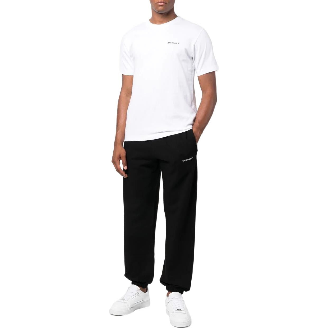 Off-White Wave Diagonal Slim Sweat Pant 'Black' OMCH029F22FLE0081001 - 2