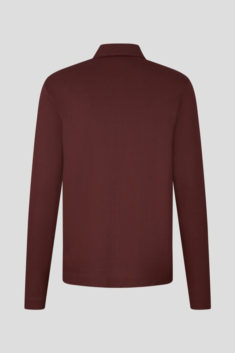 BOGNER Timon Polo shirt in Copper brown outlook
