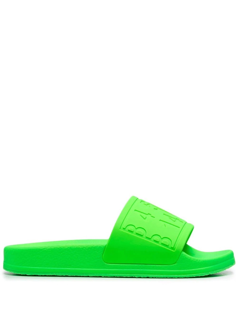 debossed slip-on slides - 1