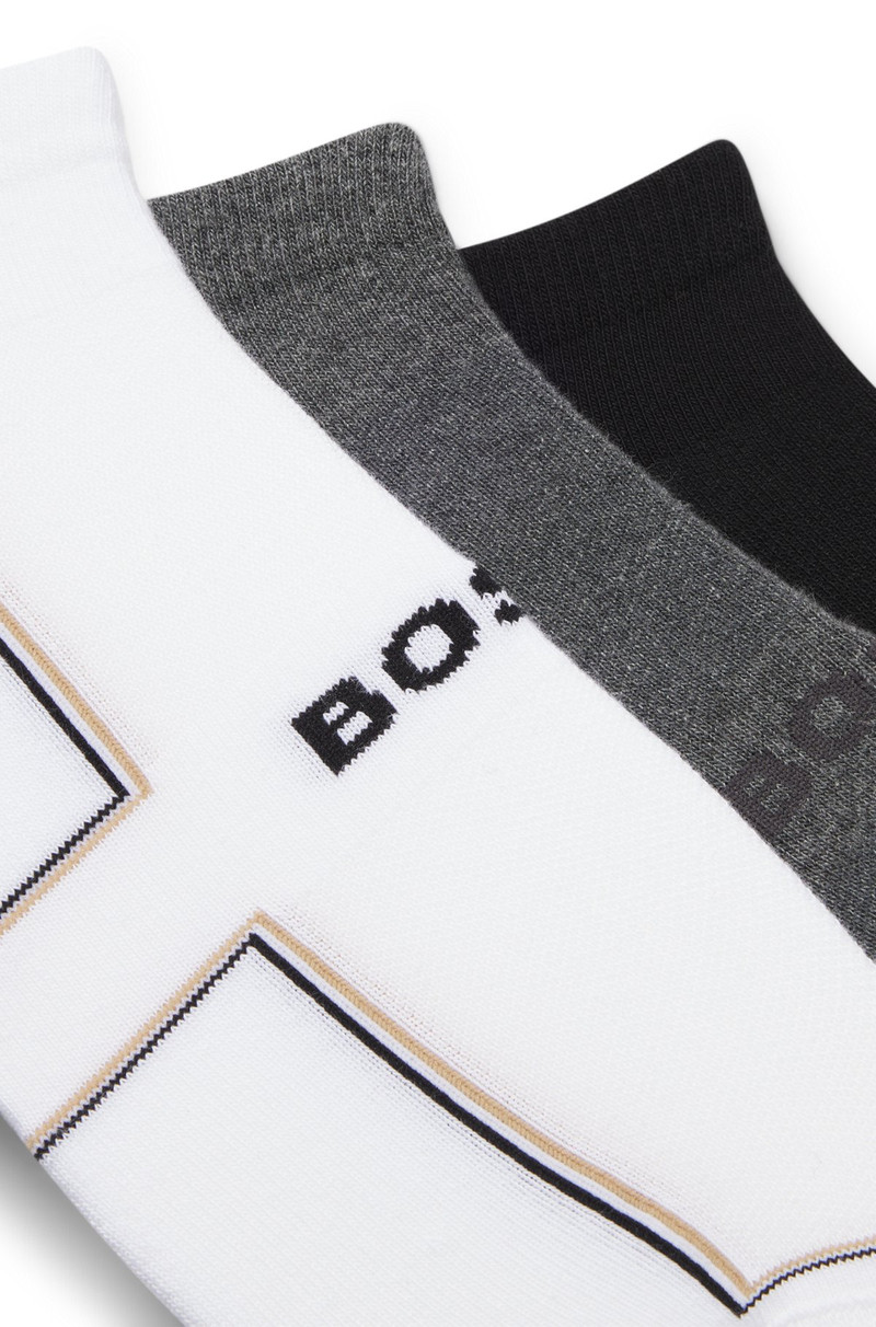 BOSS TWO-PACK OF ANKLE-LENGTH SOCKS IN COTTON outlook