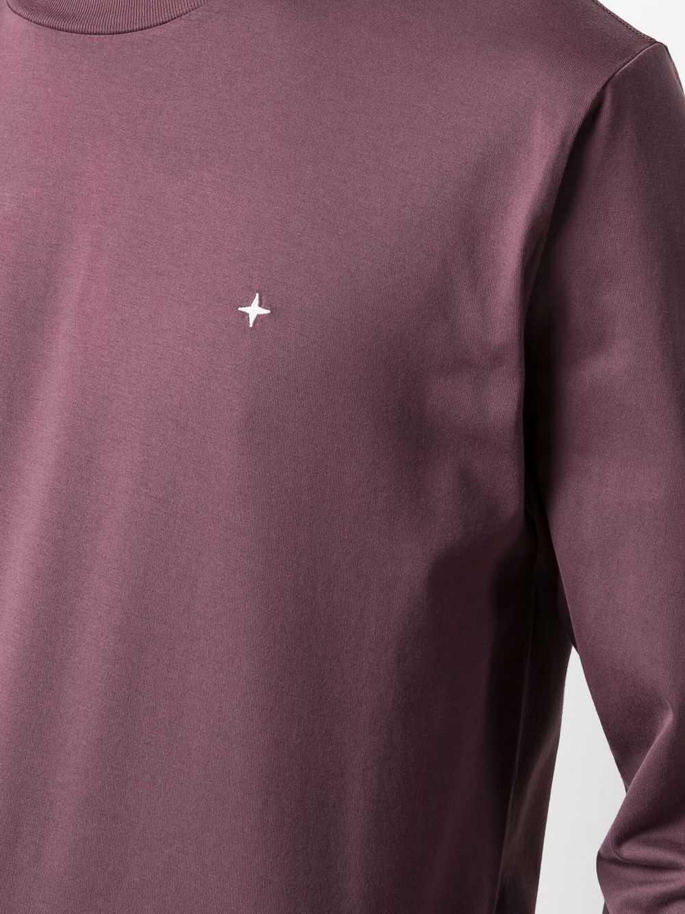 star embroidery long-sleeved T-shirt - 5