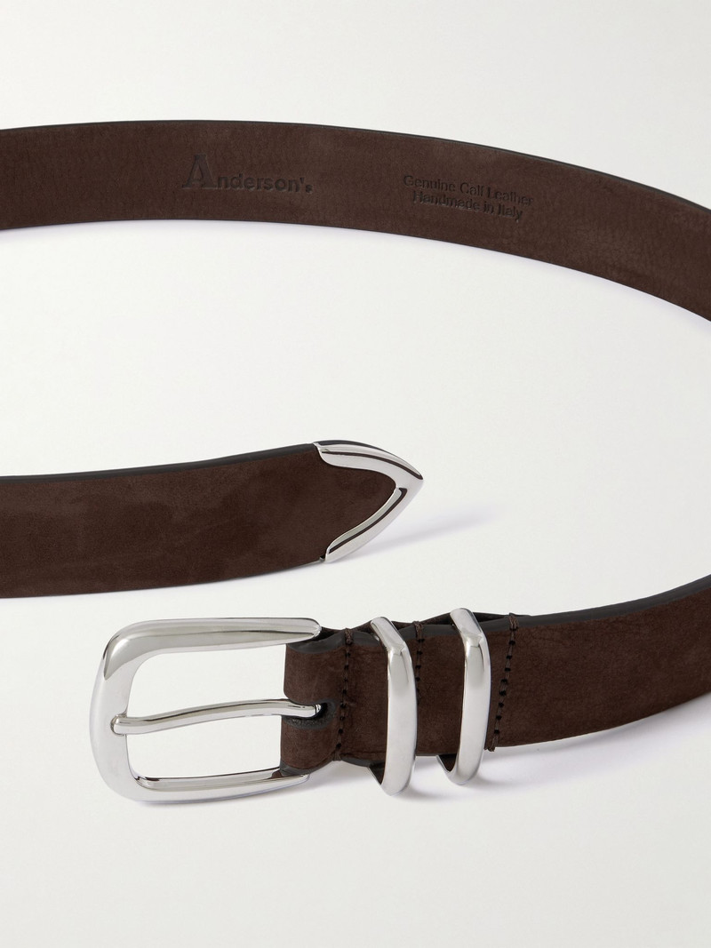 Anderson's 3cm Nubuck Belt Brown outlook
