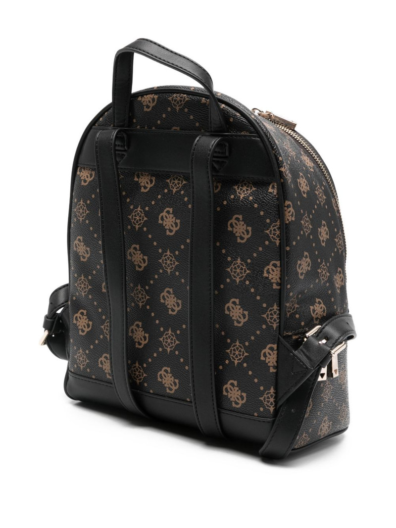 GUESS USA monogram-pattern zip-fastening backpack outlook