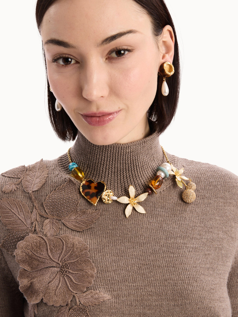Oscar de la Renta ORANGE BLOSSOM CHARM NECKLACE outlook