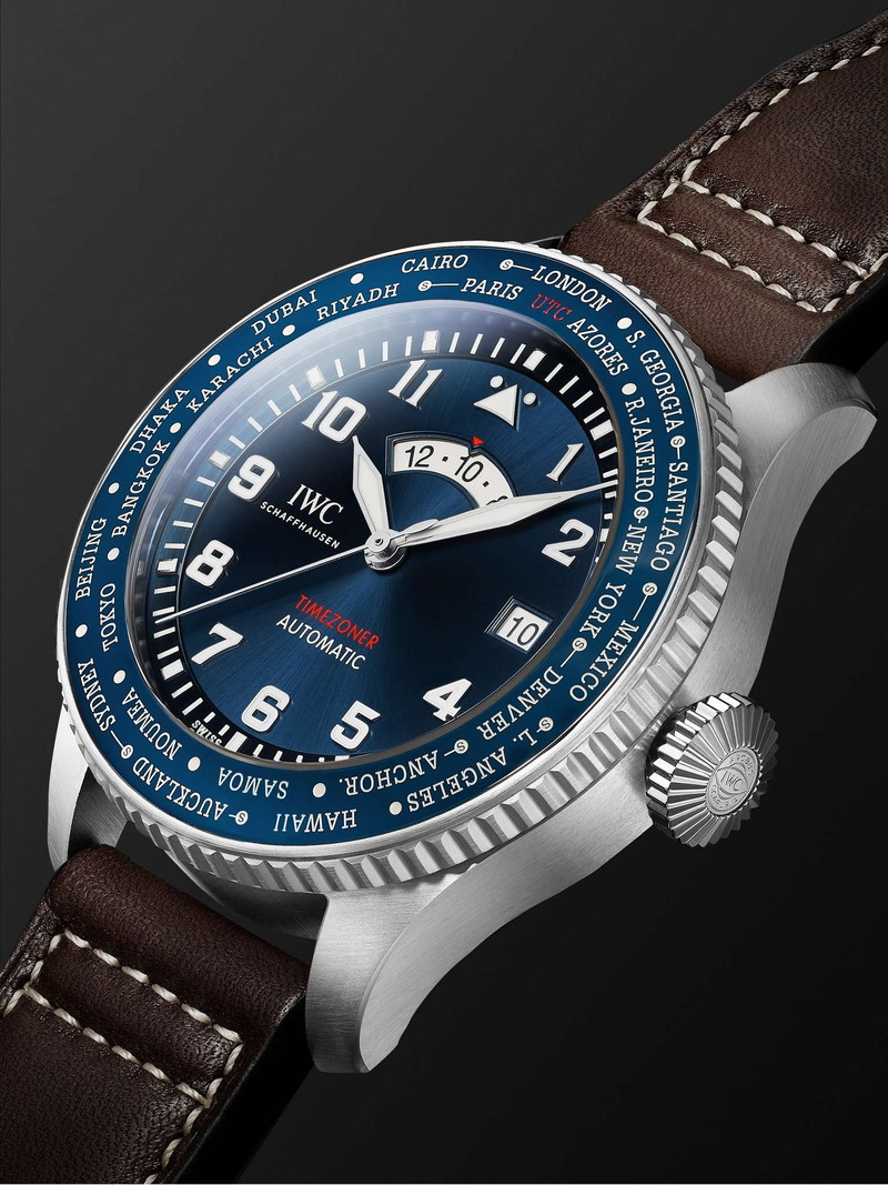 Pilot’s Watch Timezoner Le Petit Prince Limited Edition Automatic 46mm Stainless Steel and Leather W 4