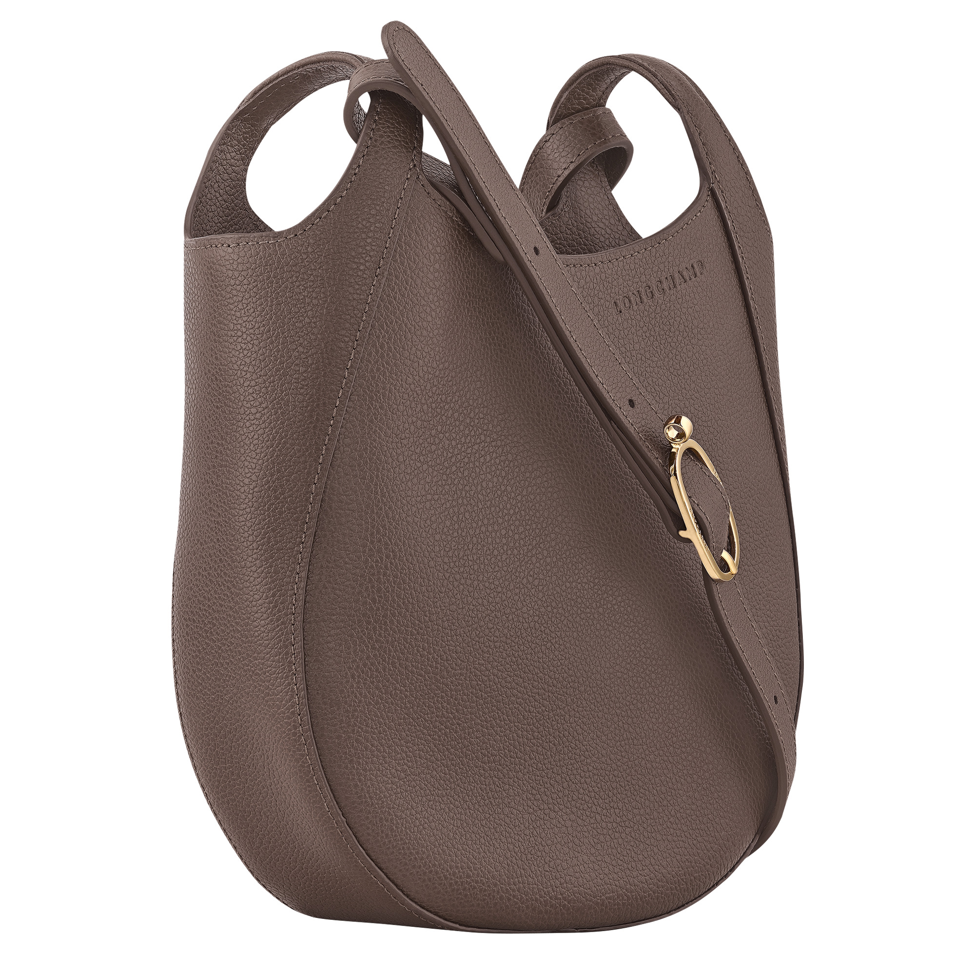 Le Foulonné S Crossbody bag Taupe - Leather - 3