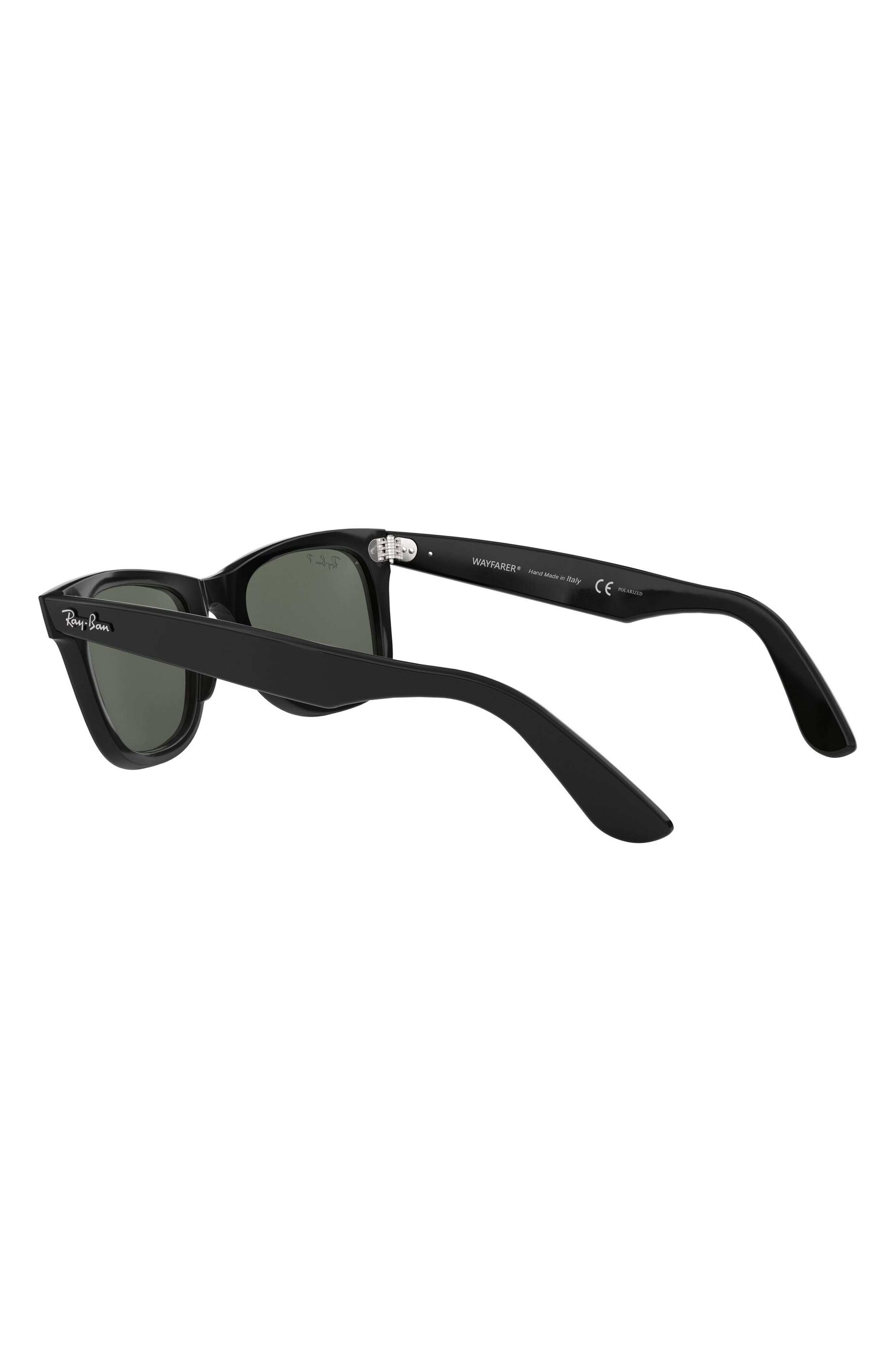 Ray-Ban 50mm Classic Wayfarer Polarized Sunglasses in Black Polarized at Nordstrom - 6