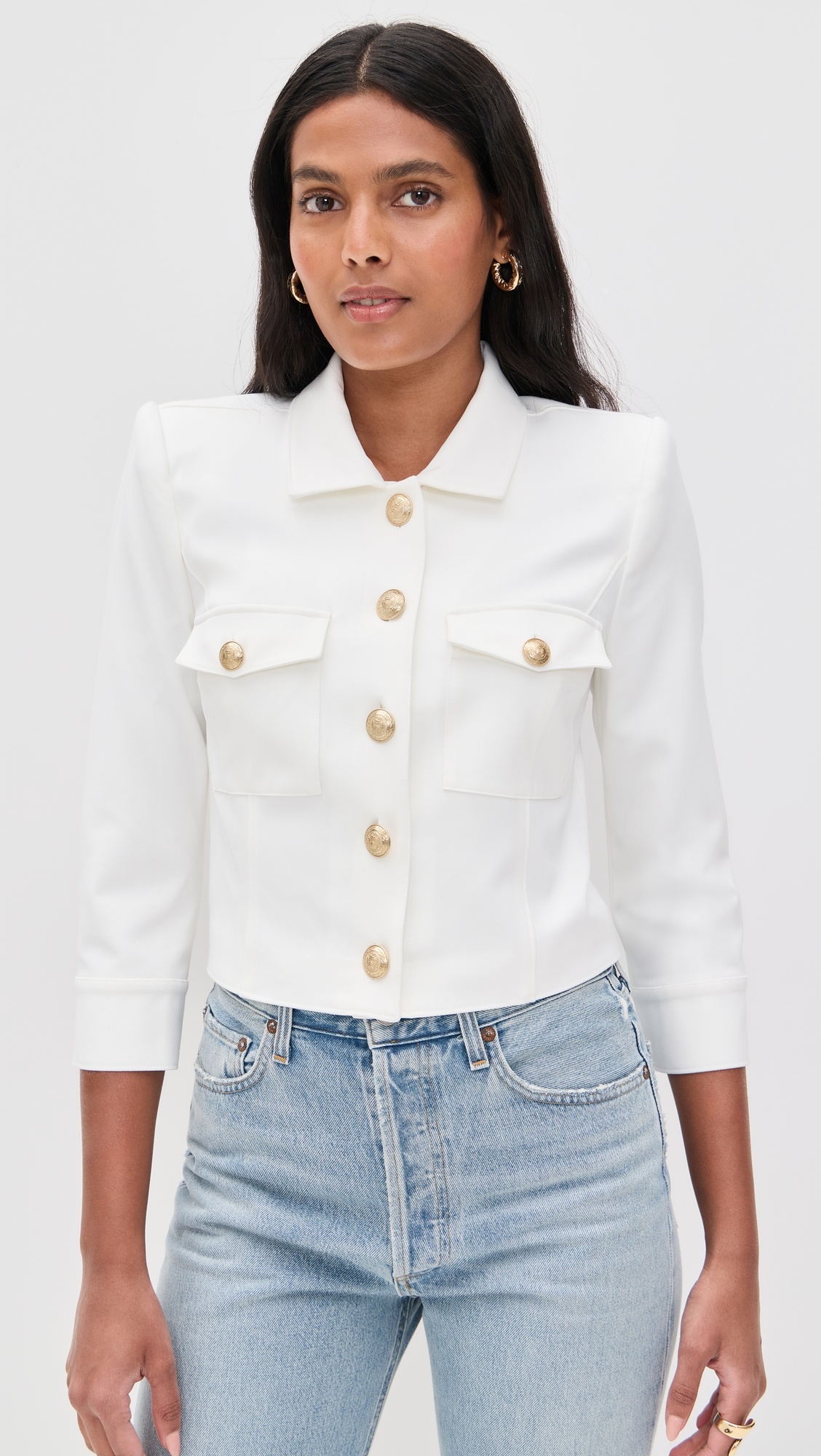 Kumi Cropped Fitted Jacket - 6