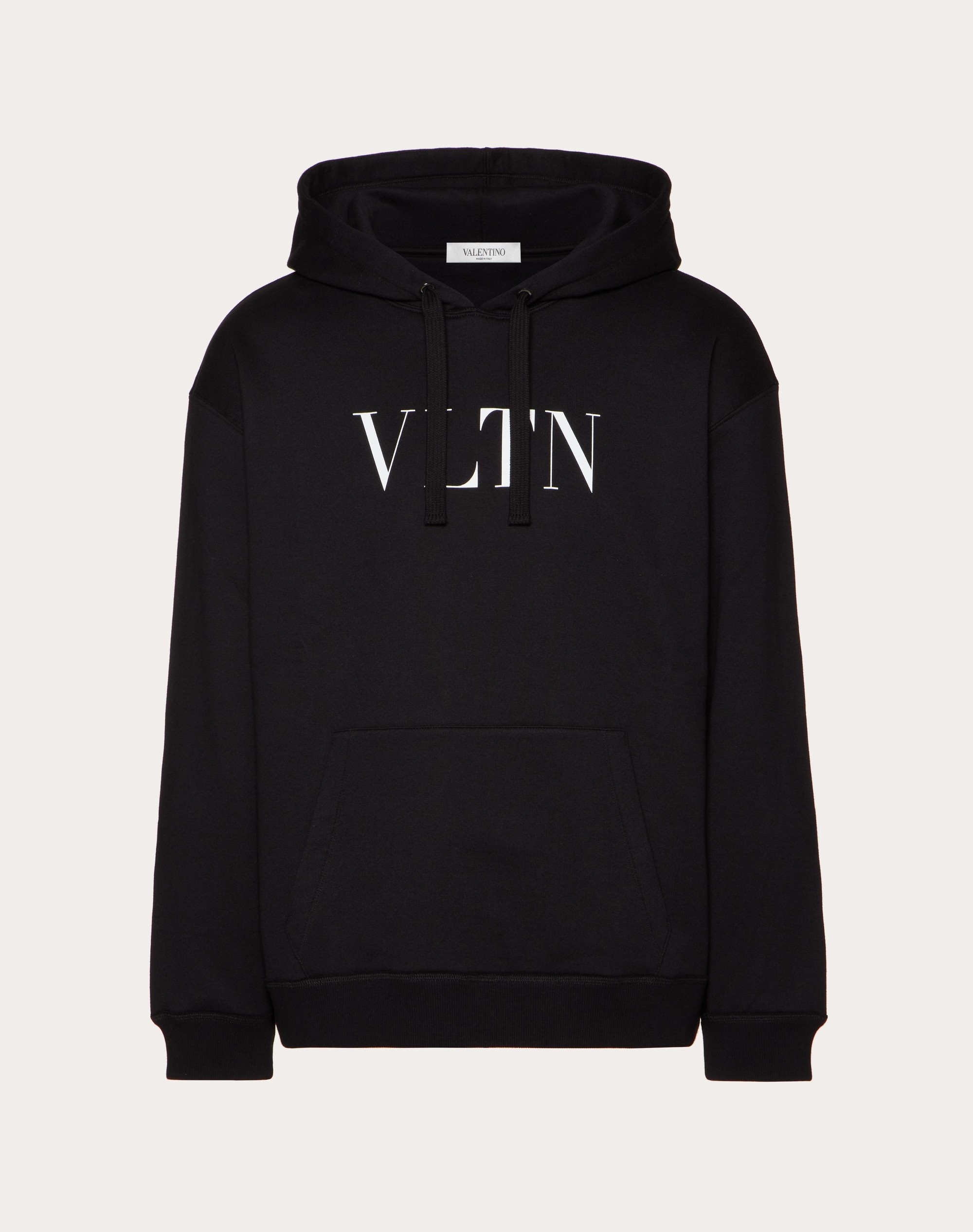 HOODED SWEATSHIRT WITH VLTN PRINT - 1