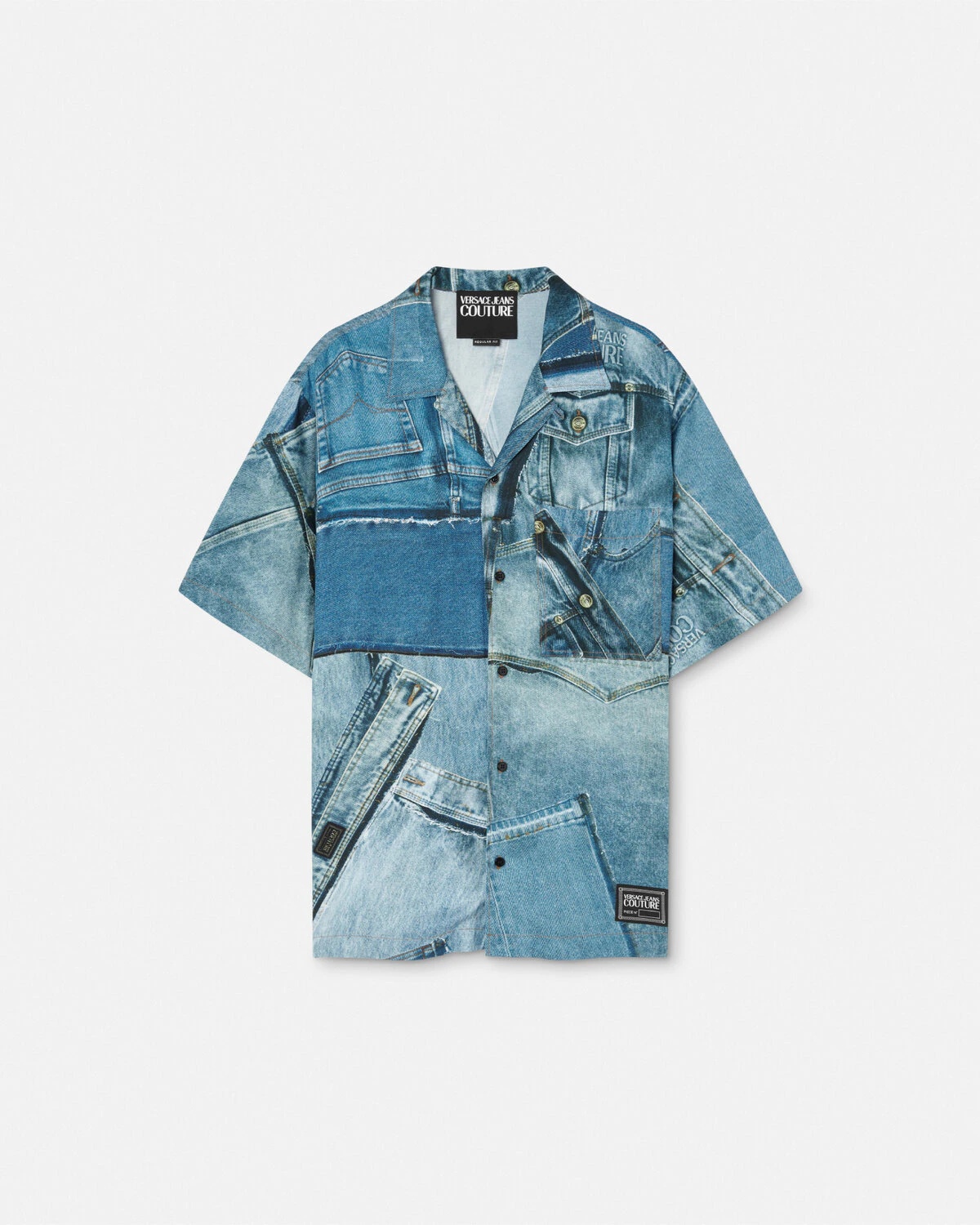 Patchwork Denim Shirt - 1