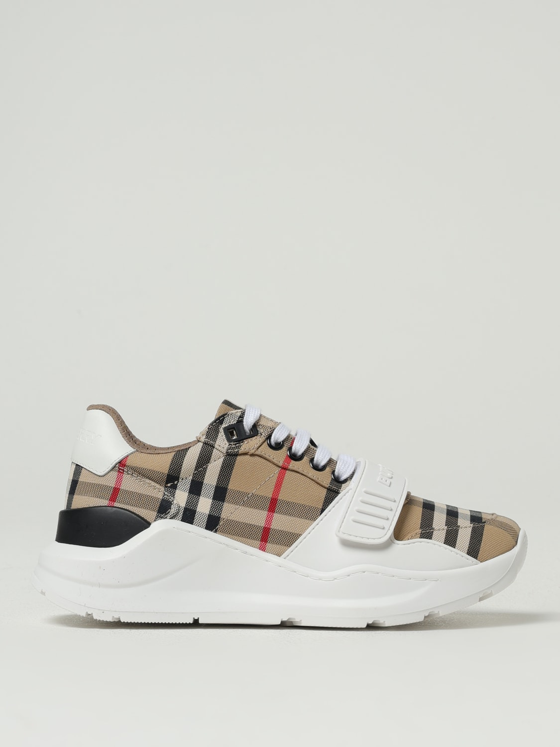 Burberry New Regis sneakers in fabric with jacquard Vintage Check - 1