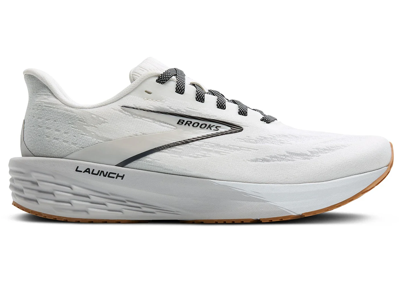 Brooks Launch 11 White Grey Black - 1