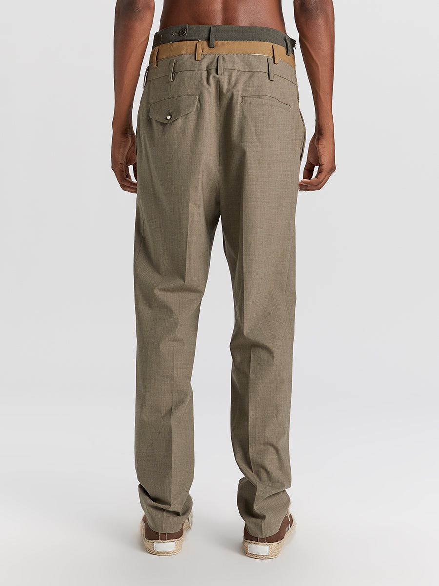Anti Smoking Trousers Kaki Melange - 7