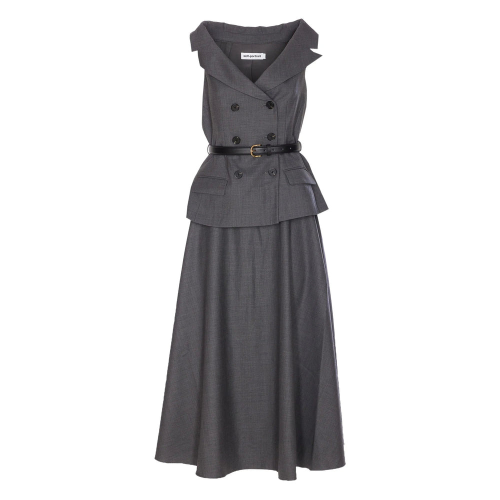 Self-Portrait Grey Dresses - Day Dresses Women - 1