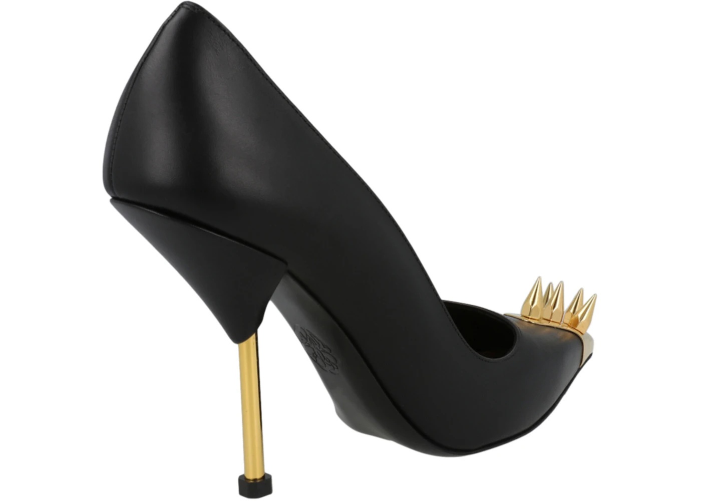 Alexander McQueen Punk Pumps Black Gold (Women's) - 3