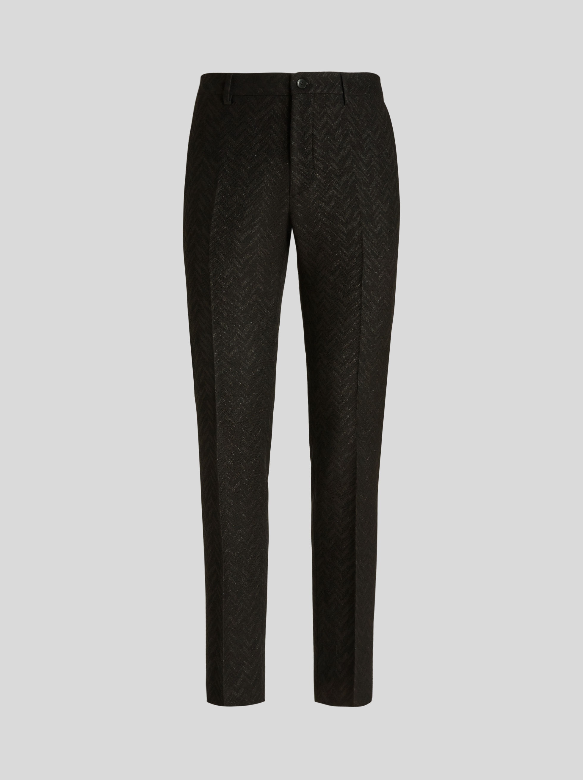 TWILL PATTERN TAILORED TROUSERS - 1