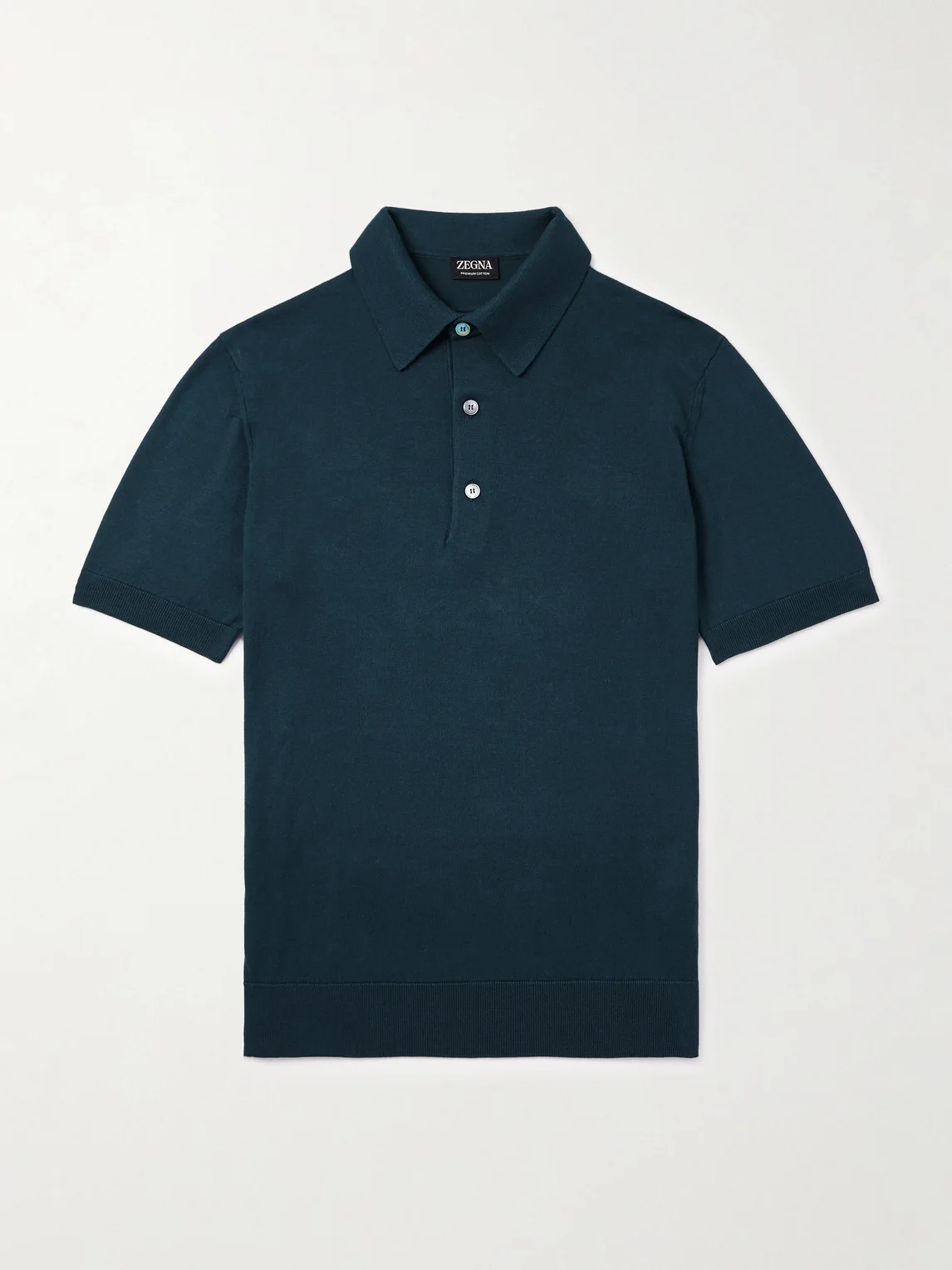 Slim-Fit Cotton Polo Shirt - 1