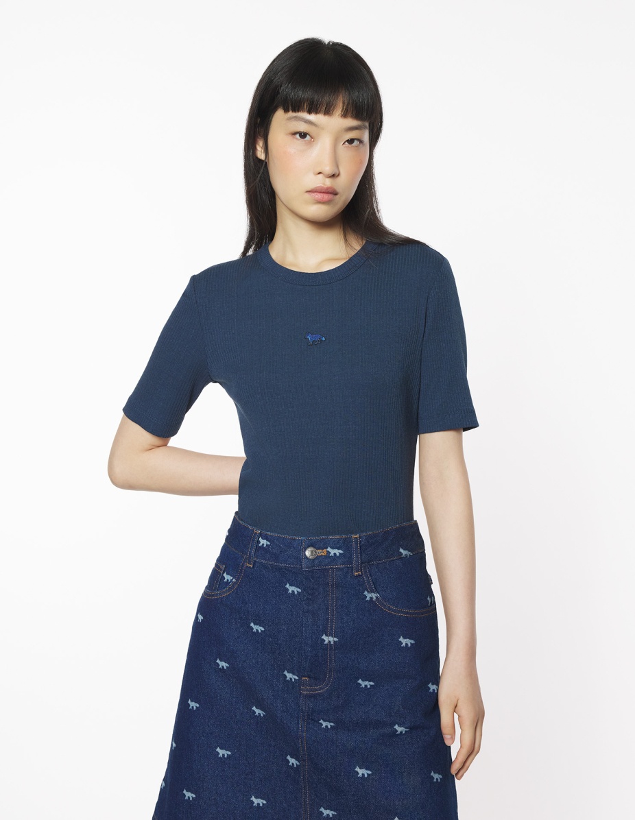BABY FOX RIBBED FITTED TEE-SHIRT - 3