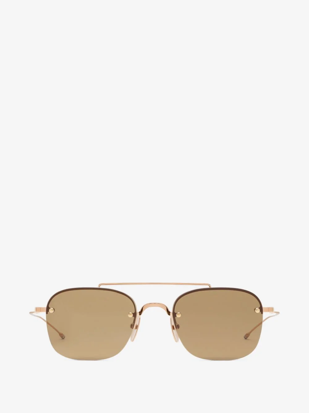 rimless square-frame sunglasses - 1