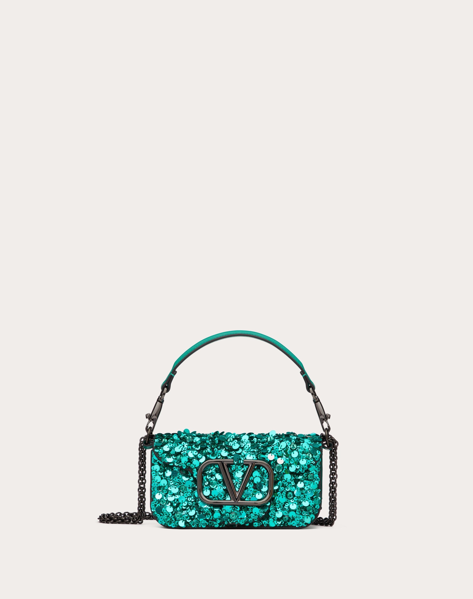 SMALL LOCÒ SHOULDER BAG WITH 3D EMBROIDERY - 1