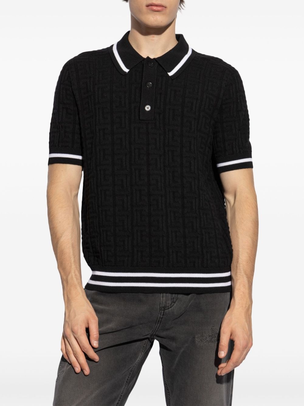 4G knitted polo shirt - 3