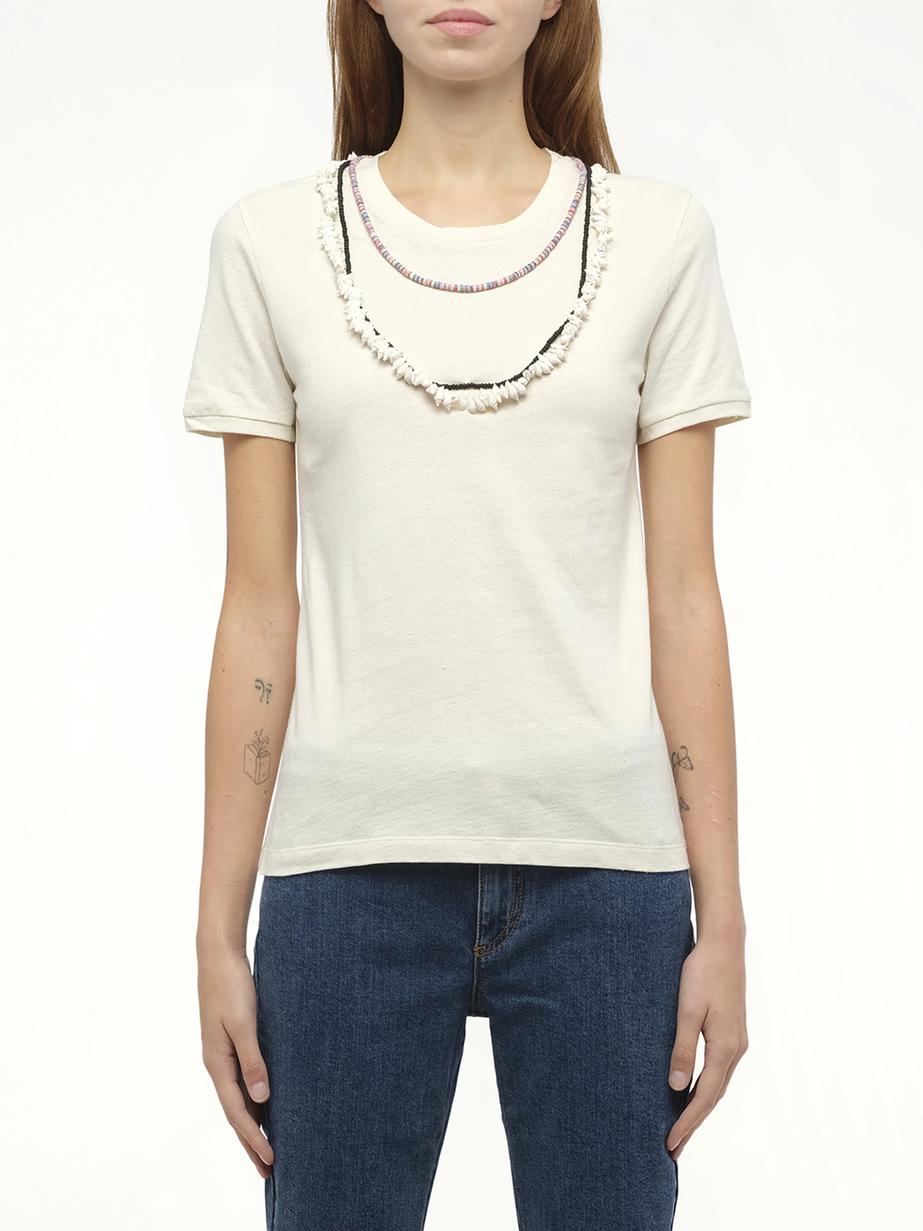 Loewe x Paula T-Shirt Necklaces in Calico - 1