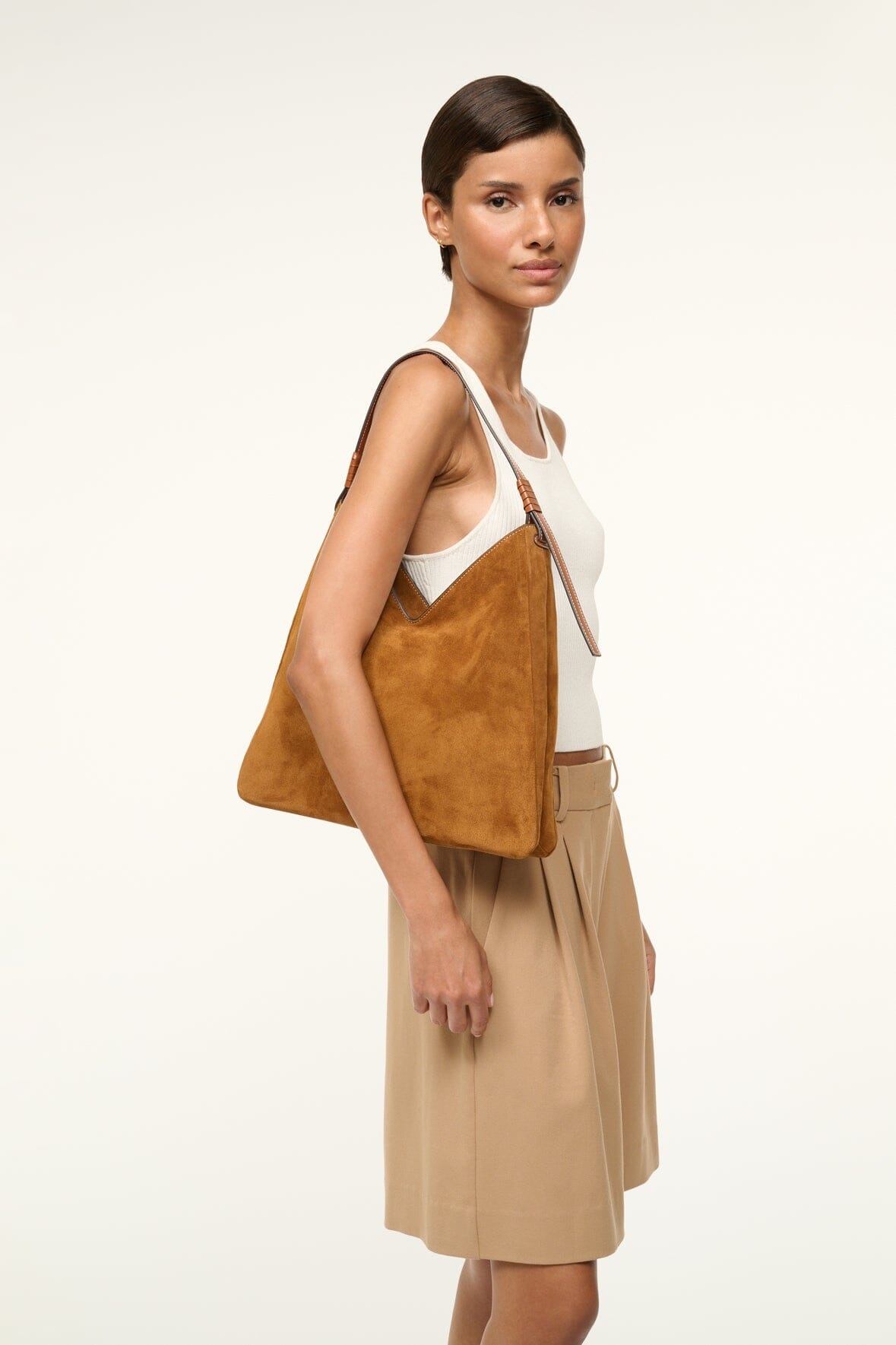 STAUD VALERIE HOBO TAN - 2