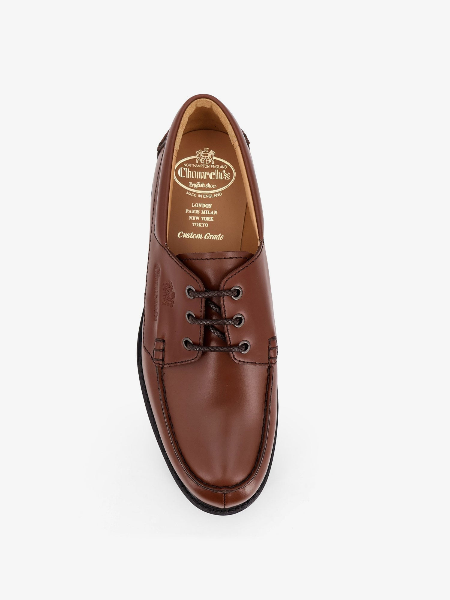 LEATHER LACE UP SHOES - 5