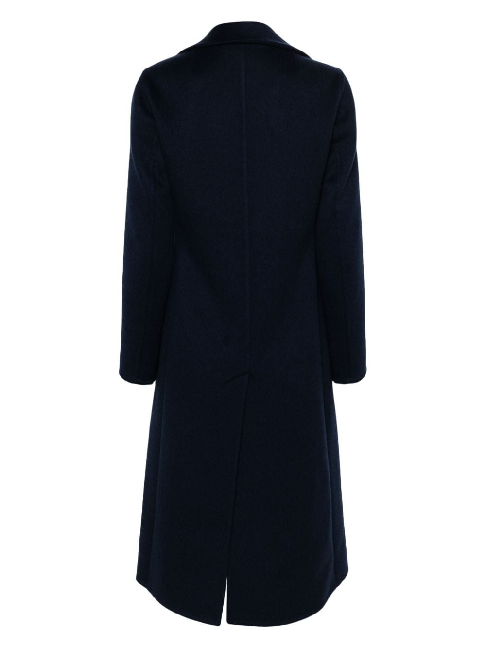 single-breasted cashmere coat - 2