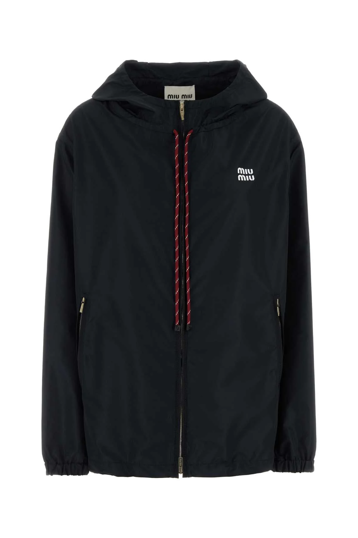 Miu Miu Women Midnight Blue Canvas Windbreaker - 1