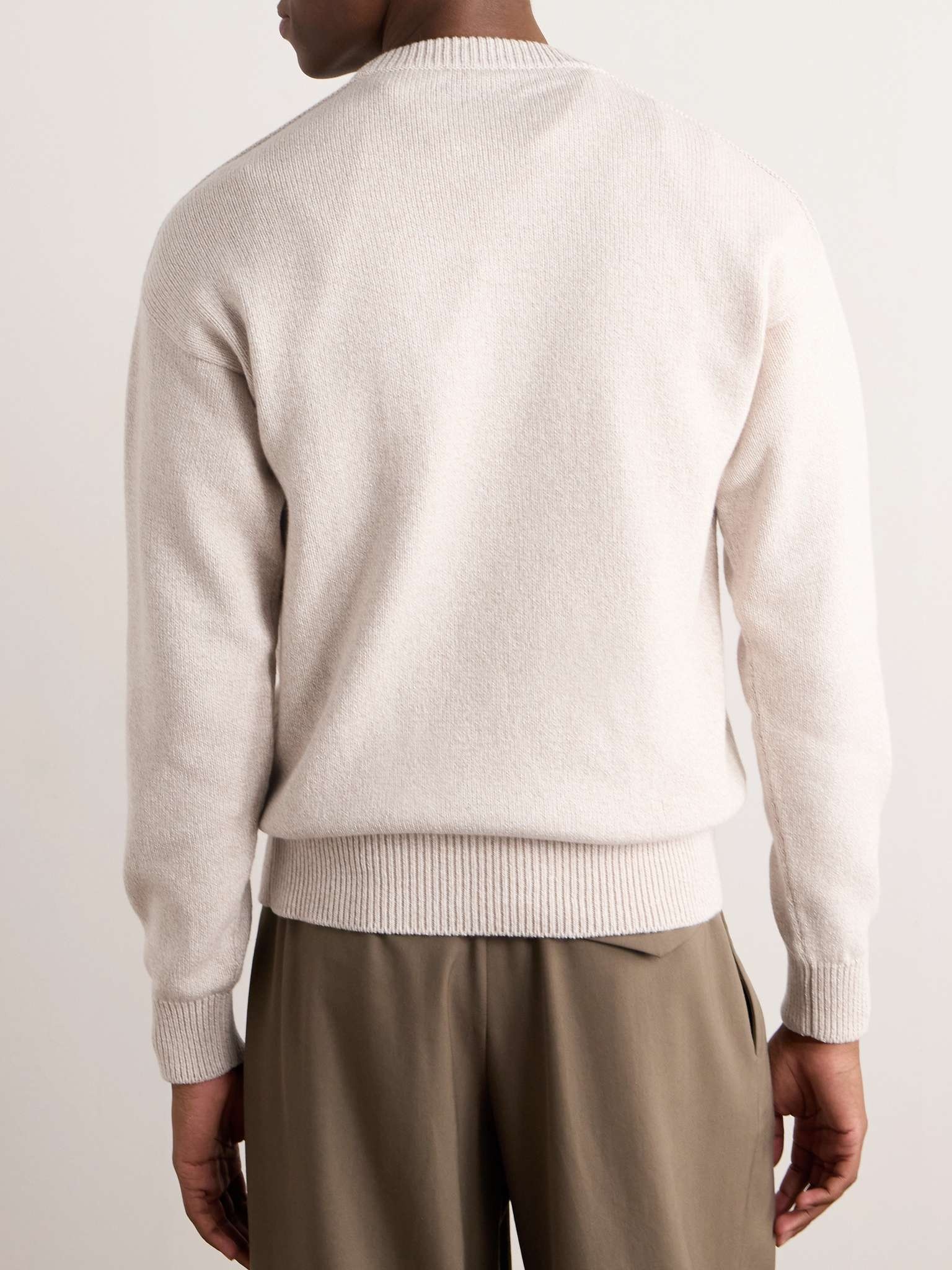 Cotton and Cashmere-Blend Sweater - 4