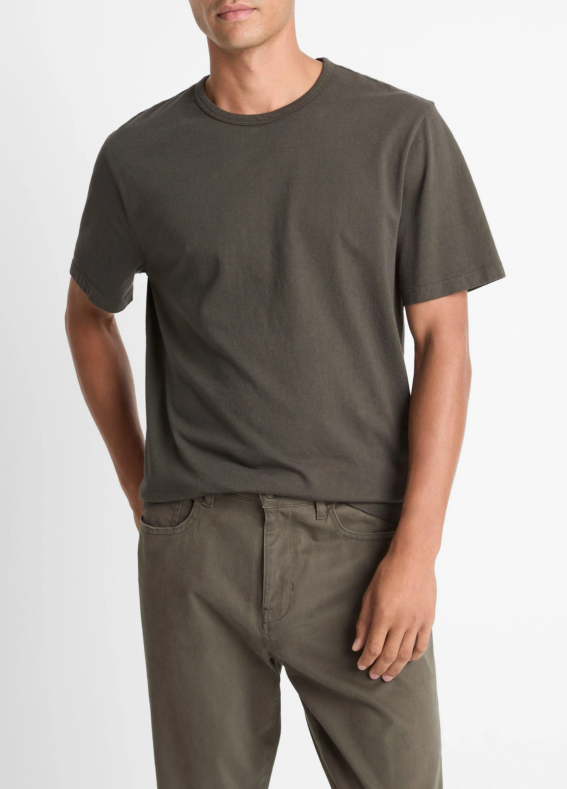 Garment Dye Cotton T-Shirt - 1