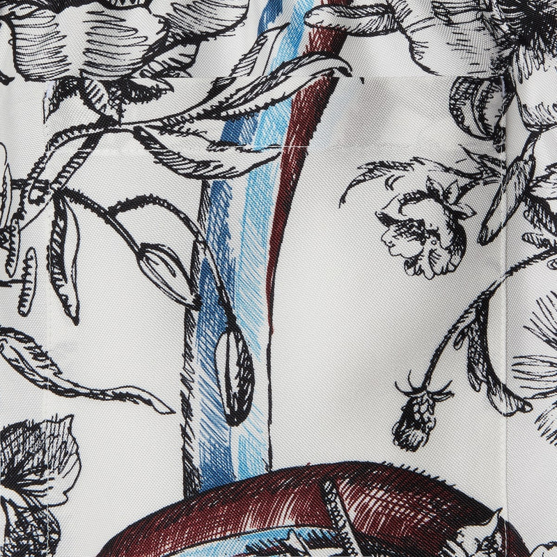 Printed silk shorts 7