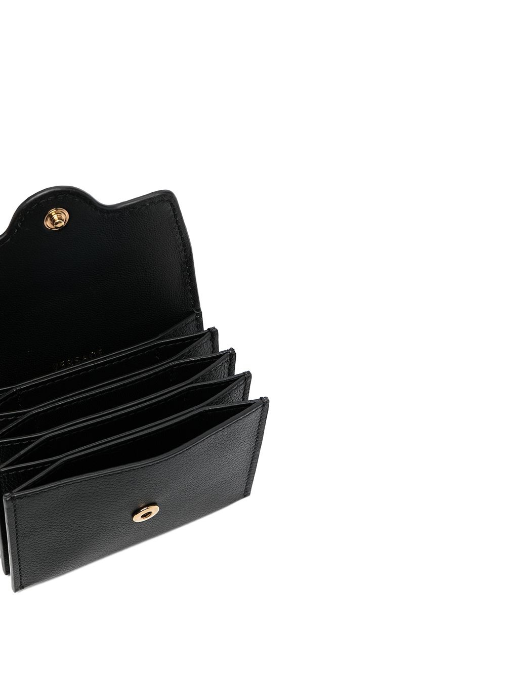 Medusa leather card case - 3