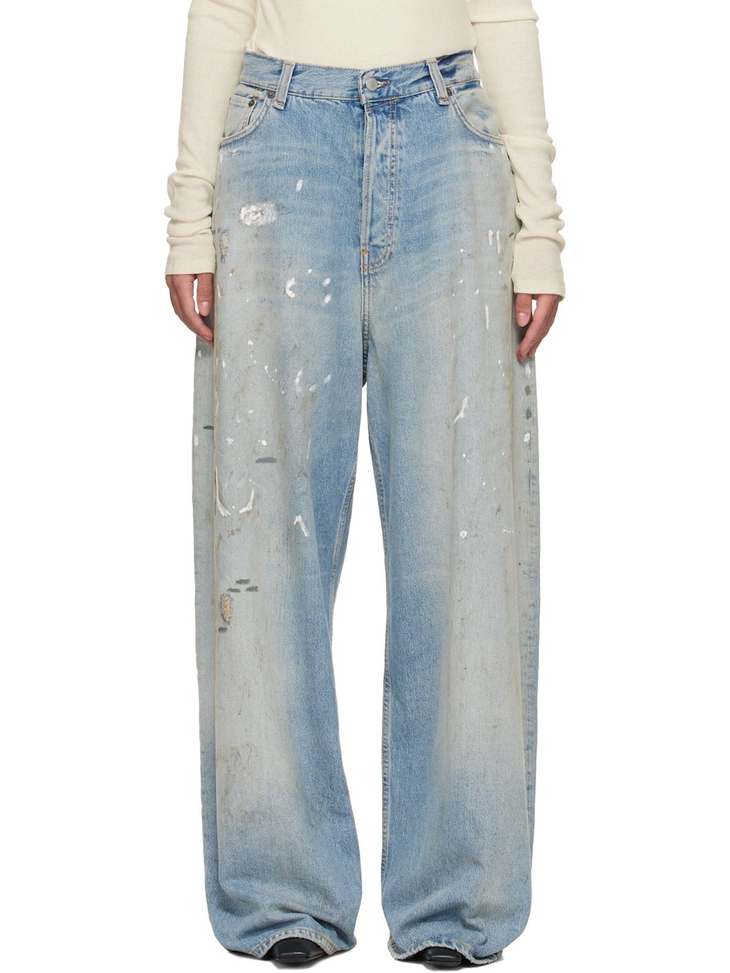 Blue Super Baggy Fit 2023F Jeans - 1