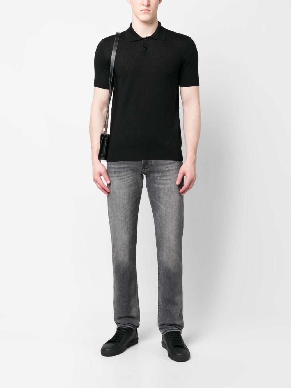 slim-cut faded jeans - 2